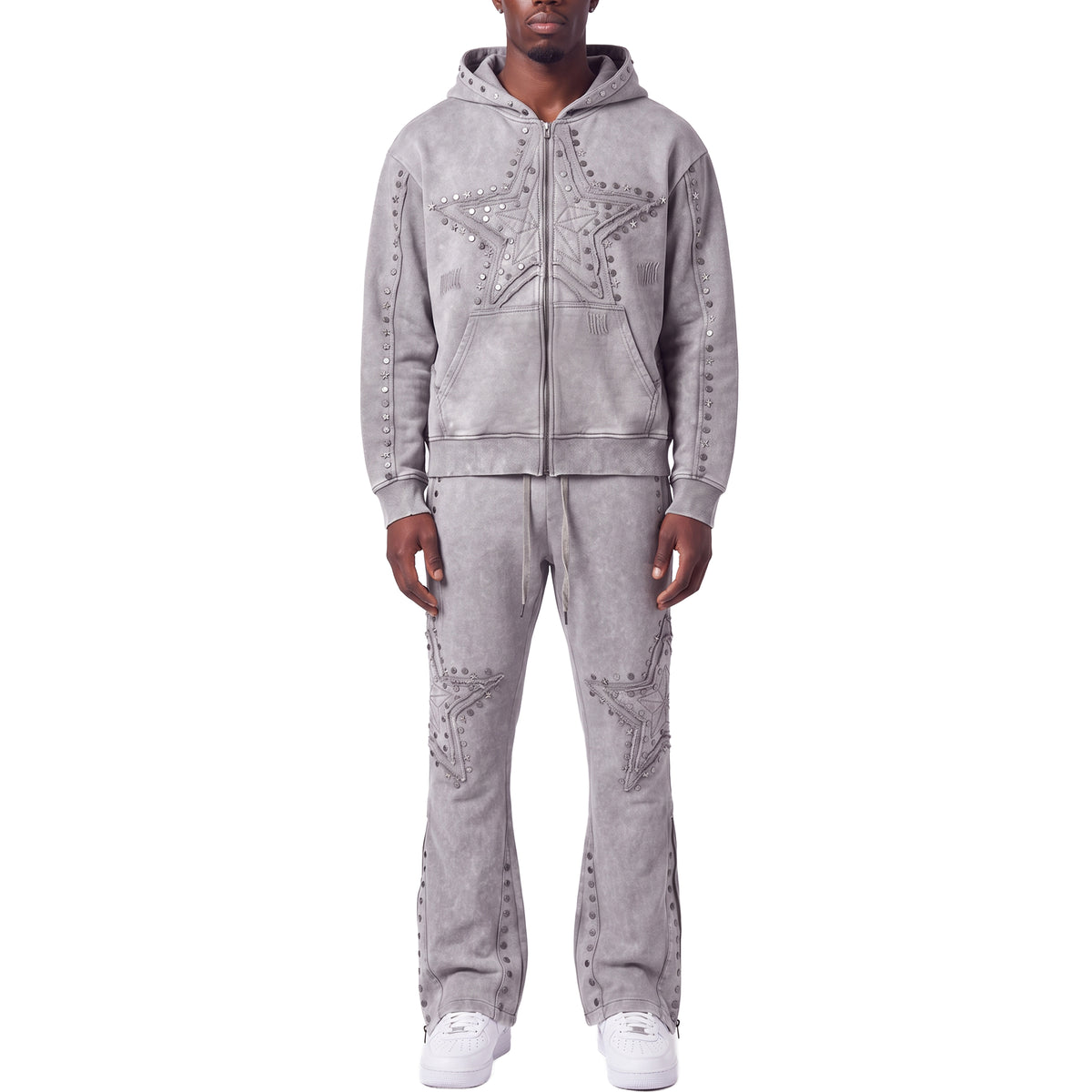 Gunzinii stars french terry hoodie set