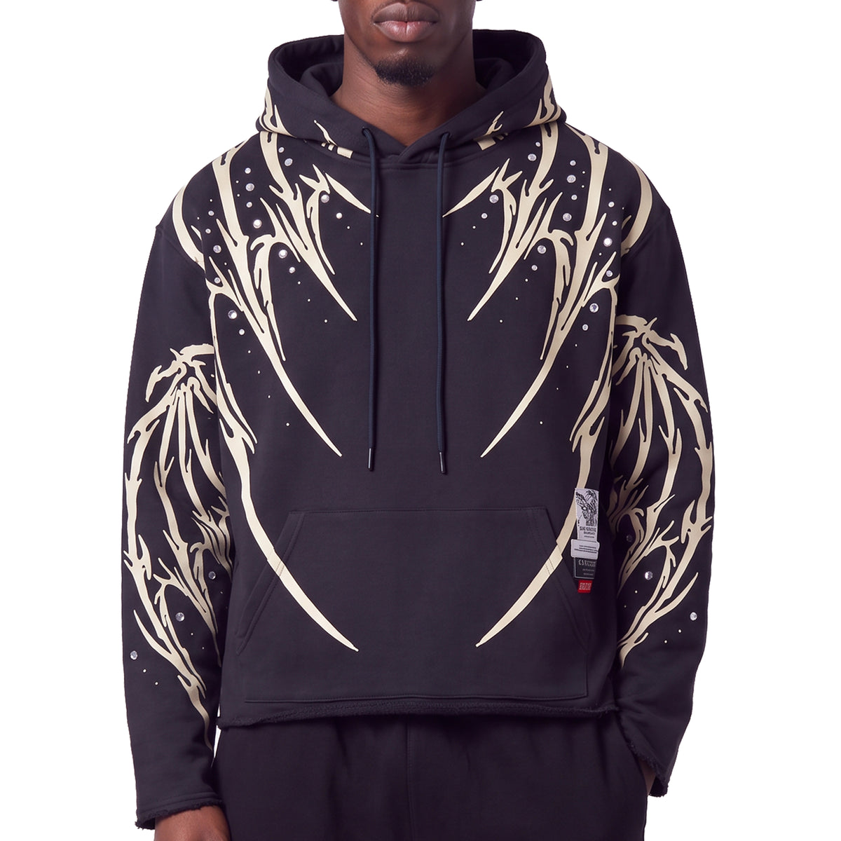 Gunzinii dragon skeleton pullover hoodie