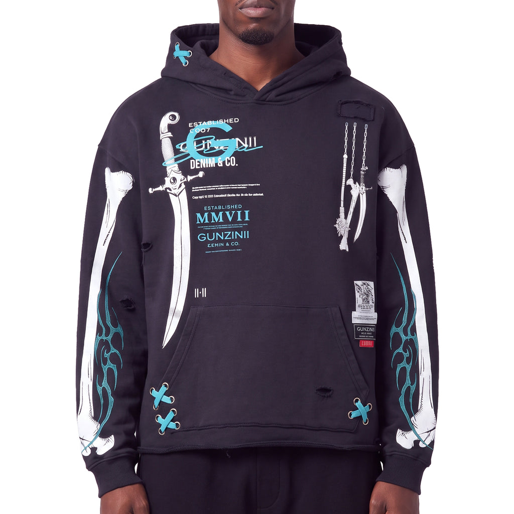 Gunzinii mmvii pullover hoodie