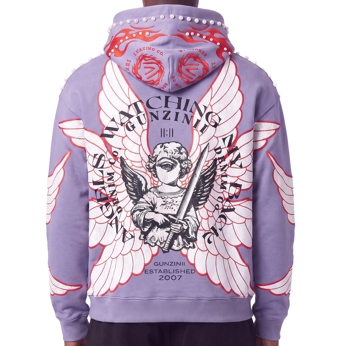 Gunzinii cherub pullover hoodie