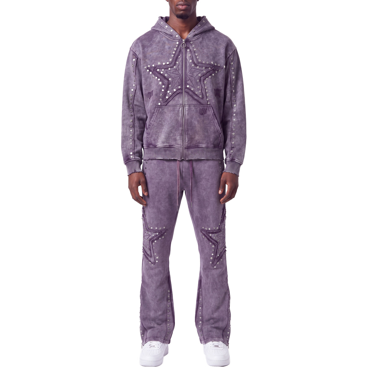 Gunzinii stars french terry hoodie set