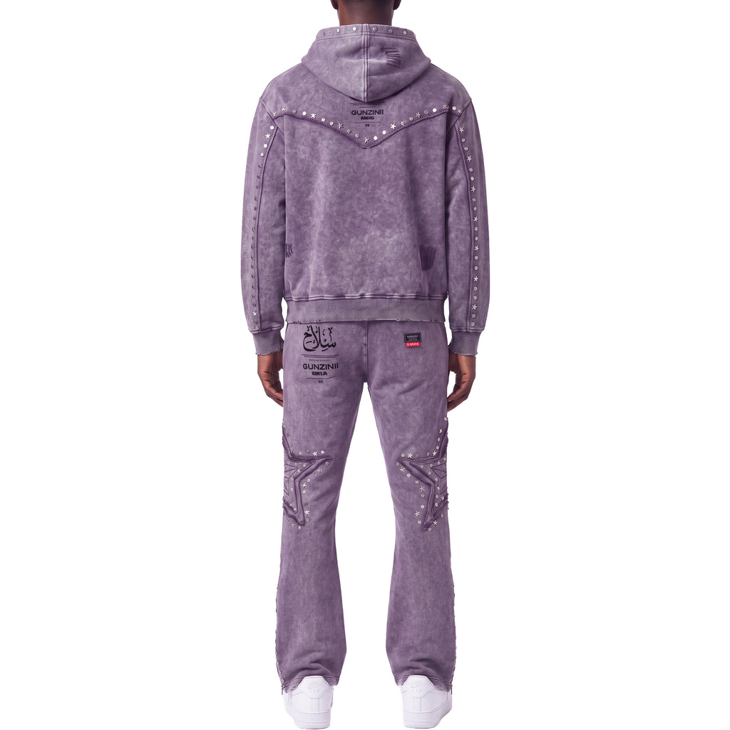 Gunzinii stars french terry hoodie set