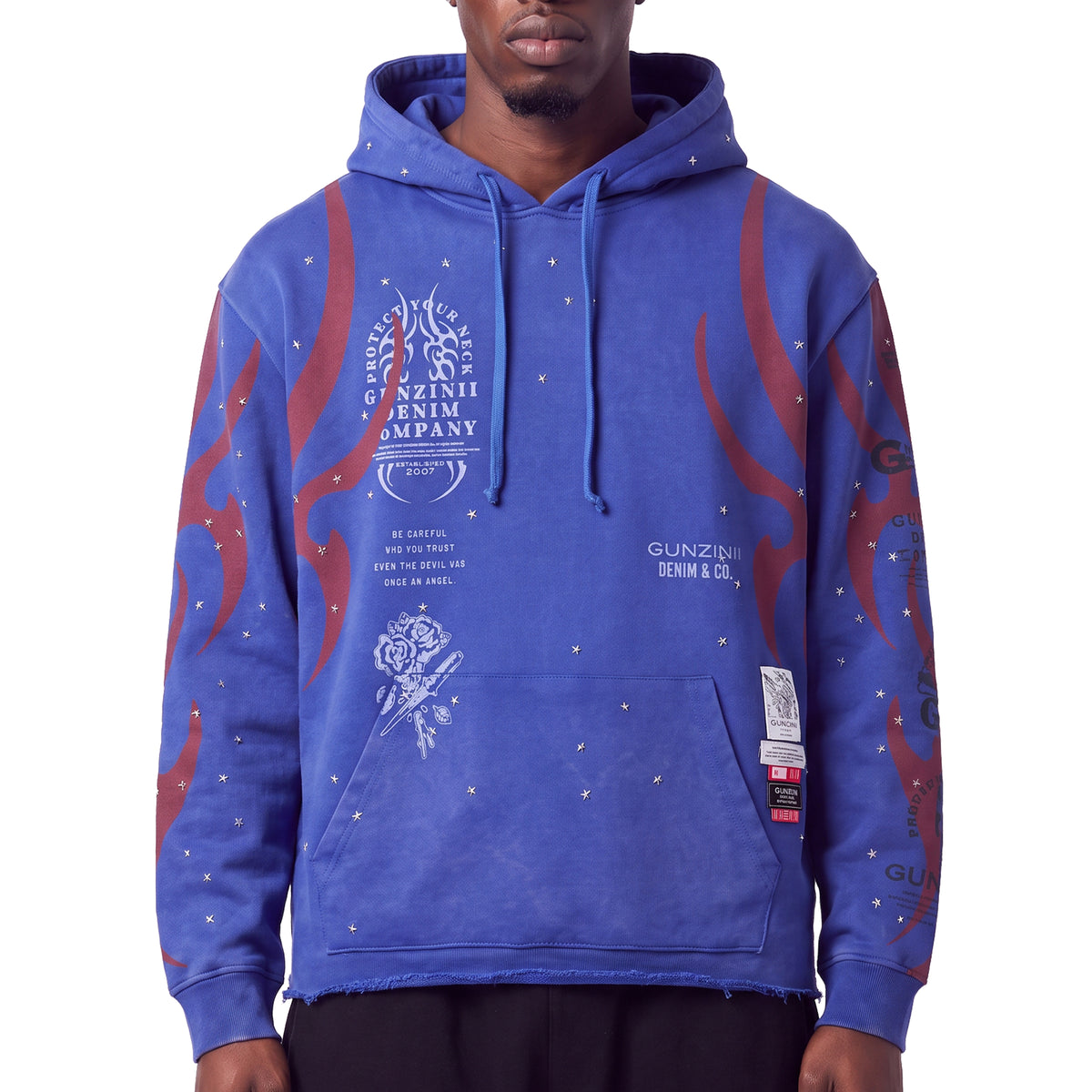 Gunzinii be careful pullover hoodie