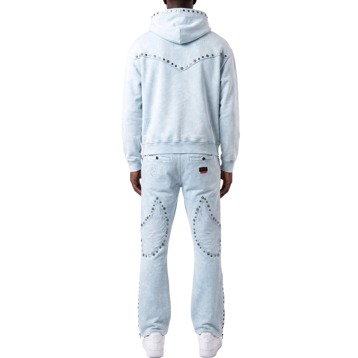 Gunzinii wings french terry hoodie set