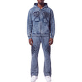 Gunzinii heart french terry hoodie set