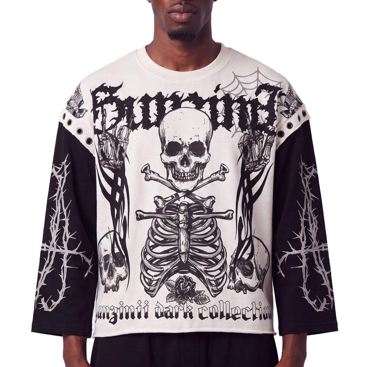 Gunzinii dark collection long sleeve top