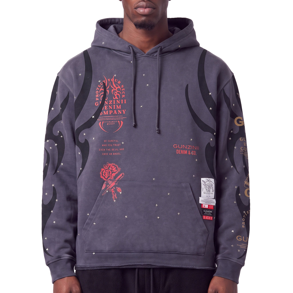 Gunzinii be careful pullover hoodie