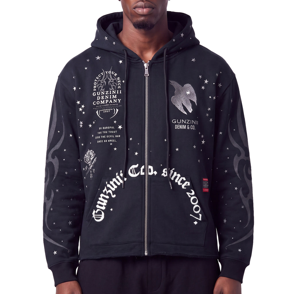 Gunzinii dove full zip hoodie