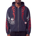 Gunzinii denim co full zip hoodie