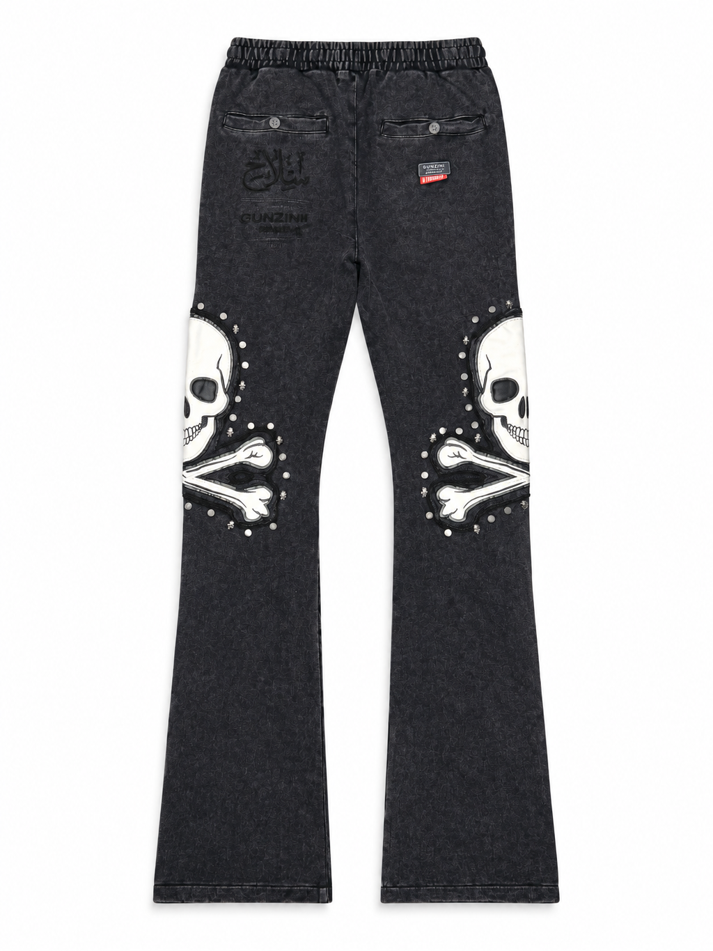 Gunzinii skull and bones french terry hoodie set