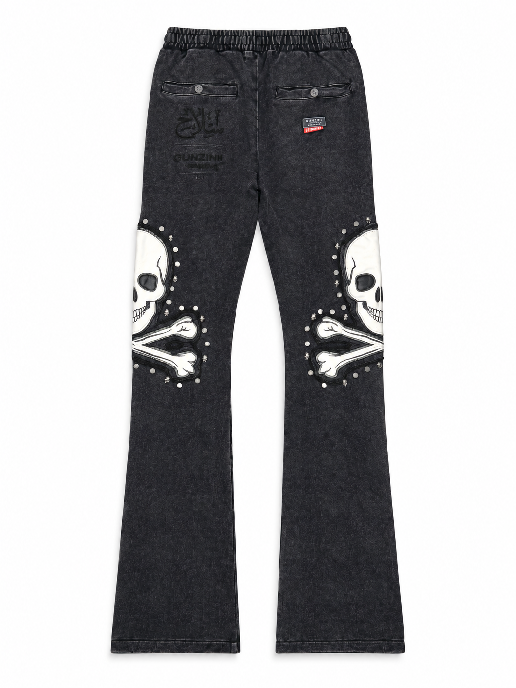 Gunzinii skull and bones french terry hoodie set