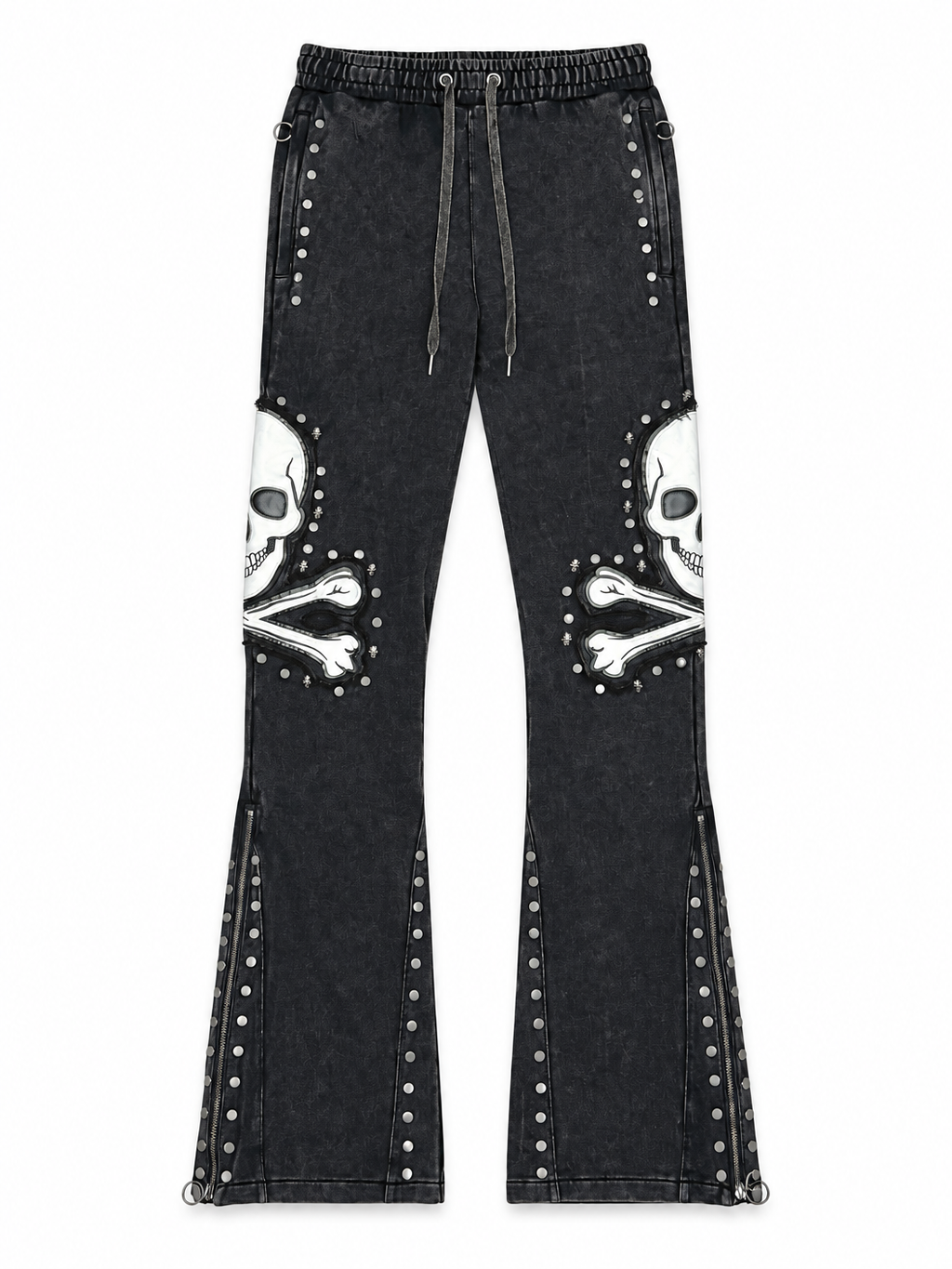 Gunzinii skull and bones french terry hoodie set