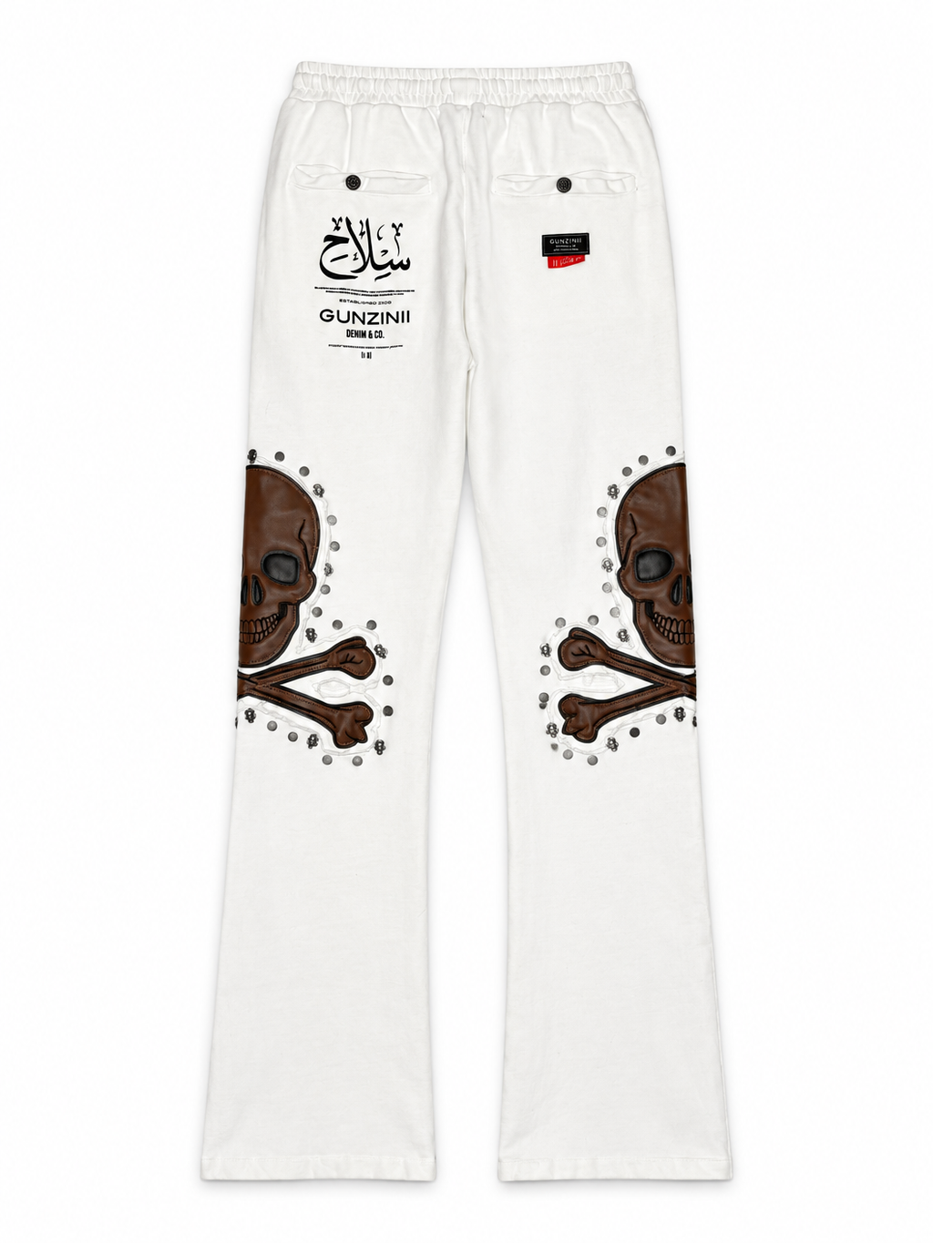 Gunzinii skull and bones french terry hoodie set