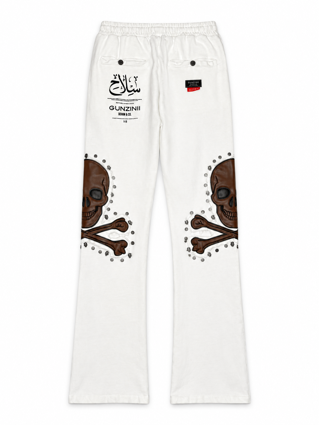 Gunzinii skull and bones french terry hoodie set