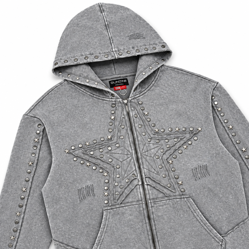 Gunzinii stars french terry hoodie set