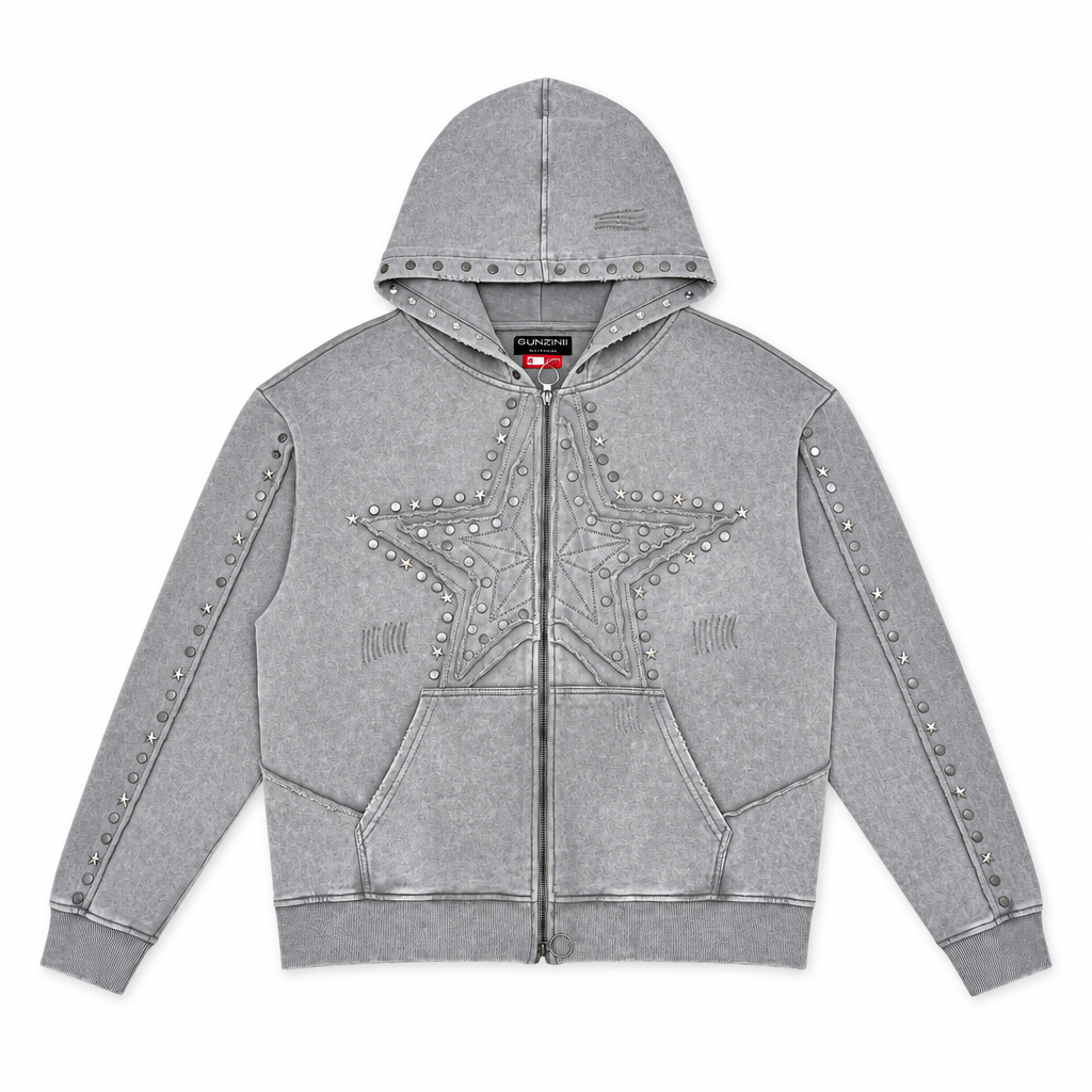 Gunzinii stars french terry hoodie set