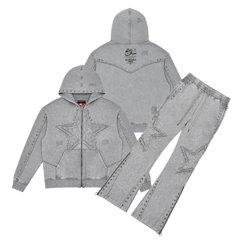 Gunzinii stars french terry hoodie set