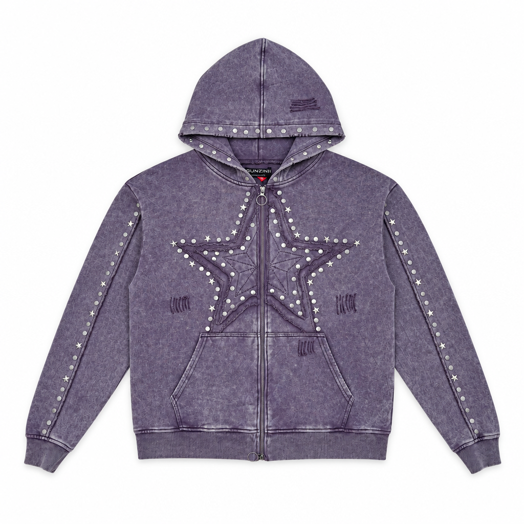 Gunzinii stars french terry hoodie set