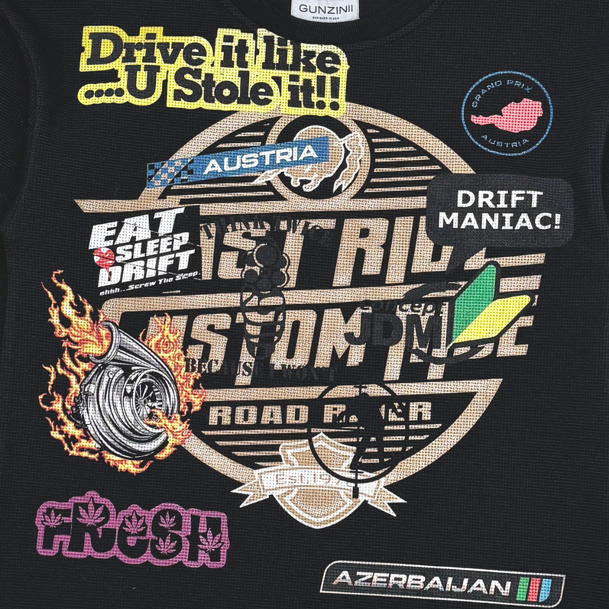 Gunzinii night race japan long sleeve top