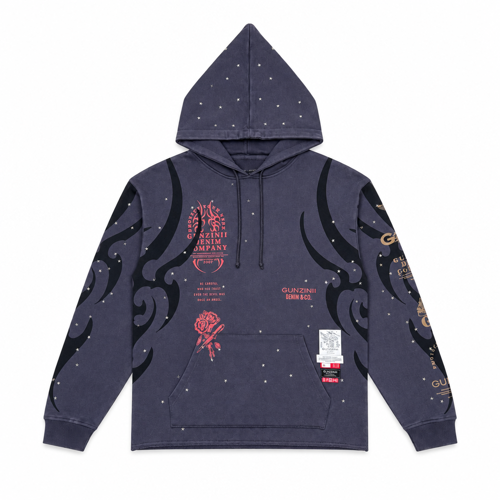 Gunzinii be careful pullover hoodie