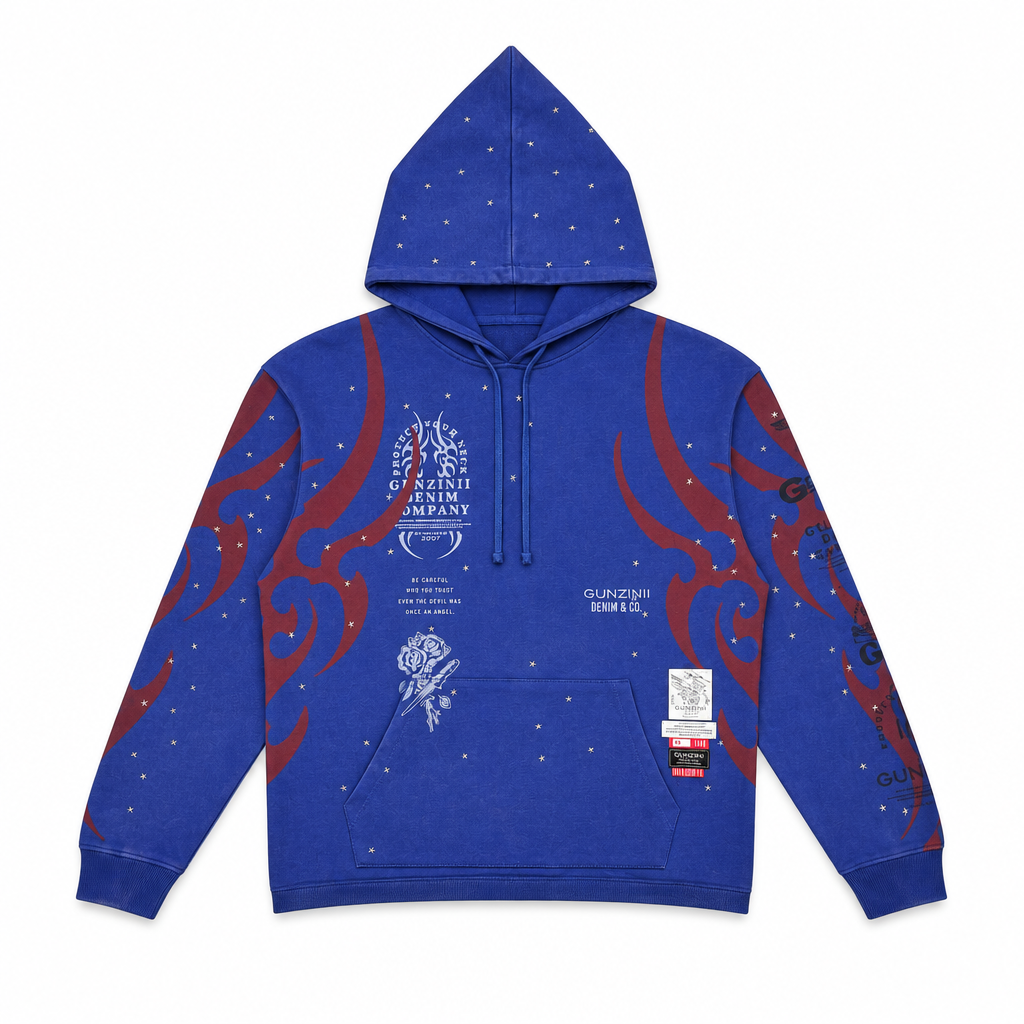 Gunzinii be careful pullover hoodie