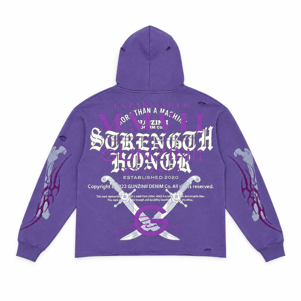 Gunzinii mmvii pullover hoodie