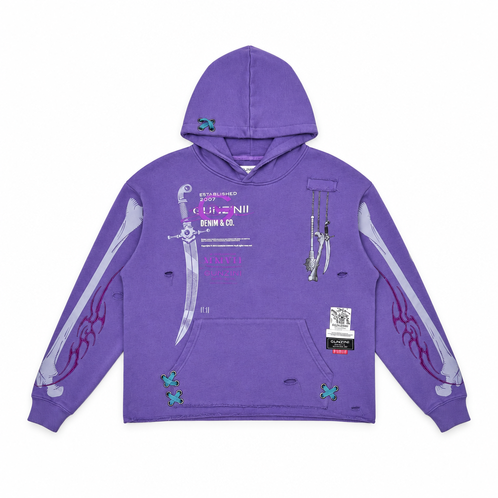 Gunzinii mmvii pullover hoodie