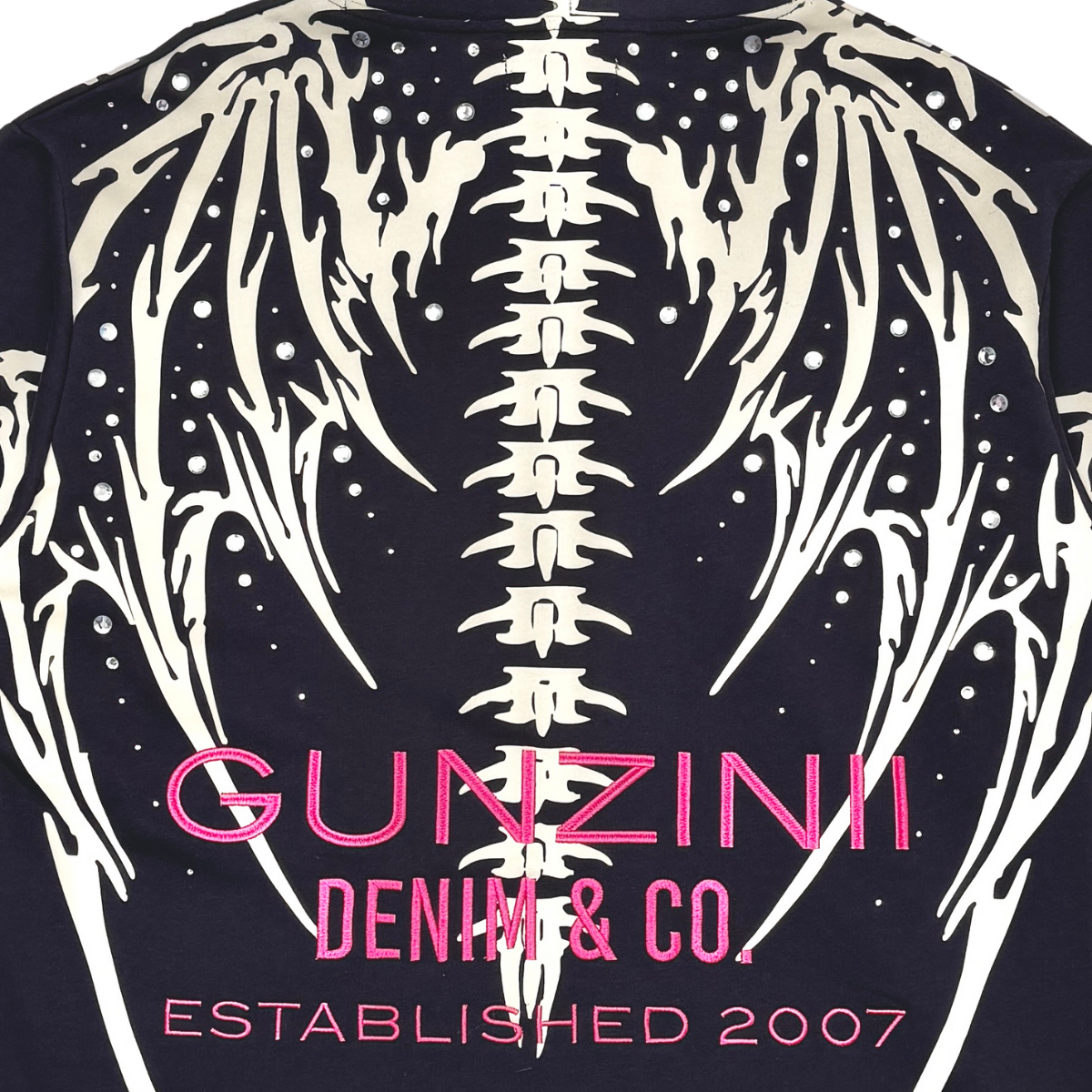 Gunzinii dragon skeleton pullover hoodie