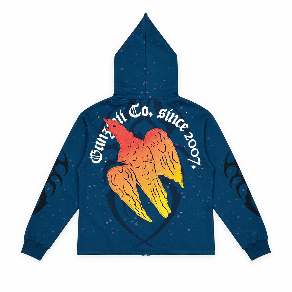 Gunzinii dove full zip hoodie