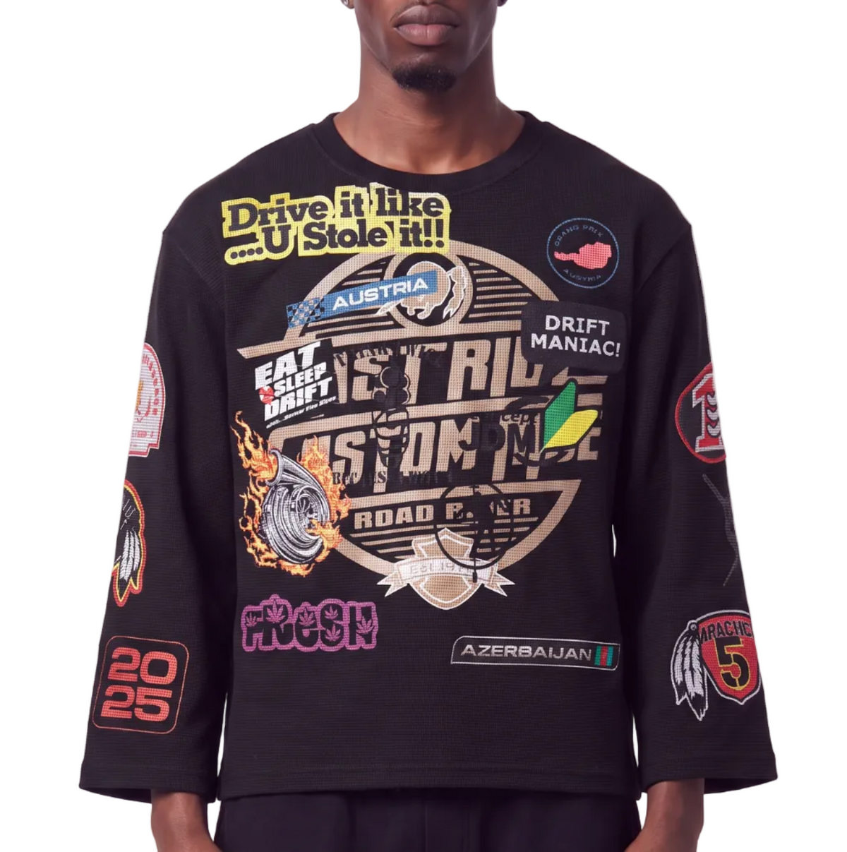 Gunzinii night race japan long sleeve top